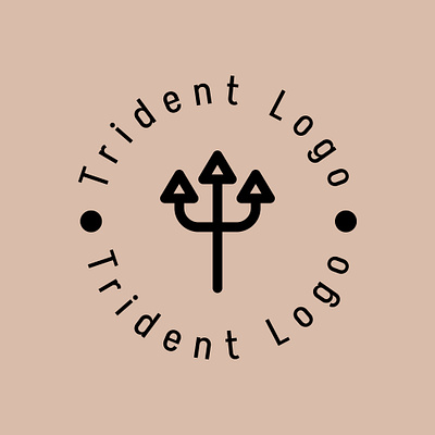 trident logo abstract cartoon doodle geometrical graphic design illustration logo logotype minimal power retro shape strength trident upper upward vector