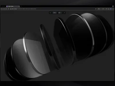 Basic 3D Shape 3d animation dark mode minimal splinetool