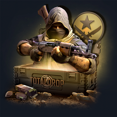 Terrorist 3d betting cases casino counter strike csgo design gambling illustration logo opencase terrorist ui