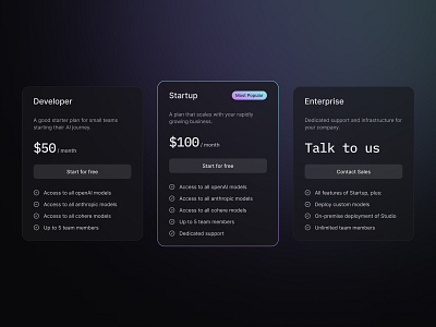 Simple Pricing ai bread gradient pricing