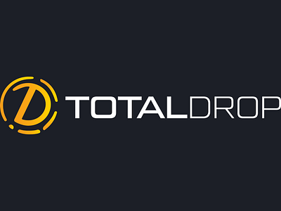 TotalDrop Logo betting brand identity branding cases casino counter strike csgo design gambling illustration logo opencase slots ui