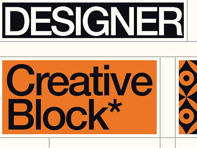 Creative Block-Poster Design branding creative design graphic design illustration logo poster typography