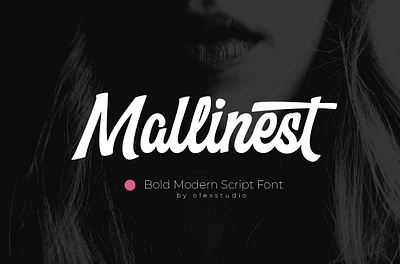 Mallinest Modern Script Font font lettering modernfont script type typeface