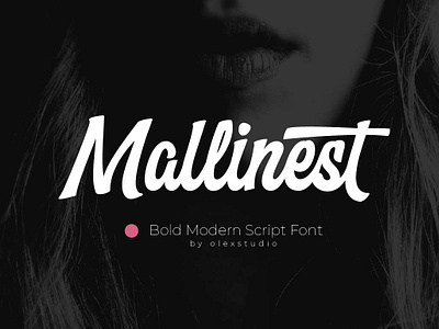 Mallinest Modern Script Font font lettering modernfont script type typeface