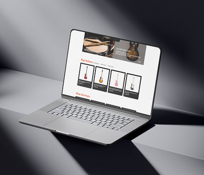 Musical Instruments Website ui uiux user interface user research website website design
