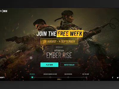 Rainbow Six: Siege graphic design ui web design