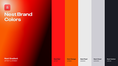 Nest - Color palette app branding colors design graphic design logo typography ui