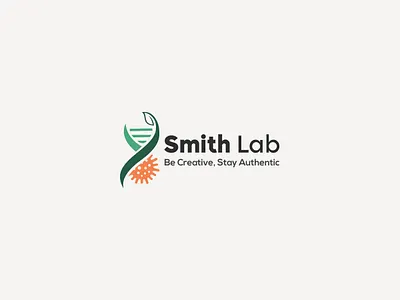 One health host-pathogen DNA Lab logo design concept brand identity branding creative design dna host pathogen logo lab laboratory logo logotype microbes minimal molecular lab one health organism rna smith lab typography wet lab
