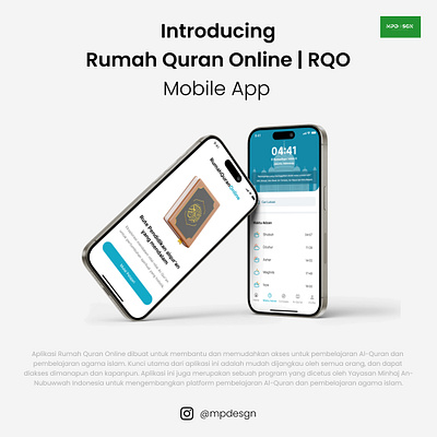 Rumah Quran Online Mobile App graphic design mobileapp ui