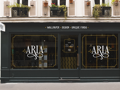 Aria Identity Design art direction branding graphic design identity logo logo design storefront