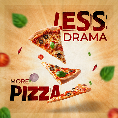 Social Media Creative Pizza Banner adobe illustrator ads advertising artwork banner brand brand identity branding concept art design designer food banner food flyer graphic design instagram post design marketing motion graphics pizza social media post square banner
