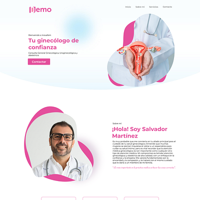 Diseño web para clínica ginecológica branding diseño web graphic design ui uxui web design
