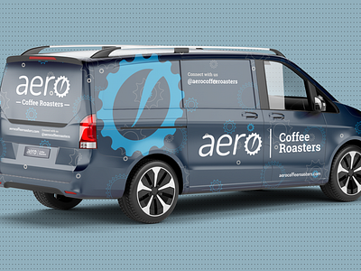 Aero Coffee Roasters: Identity Design brand branding coffee design food and beverage graphic design identity identity design logo design vehicle wrap