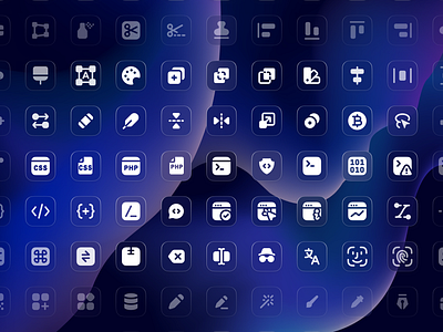 Technology Icons - Lookscout Design System design design system figma icon set icons lookscout solid vector