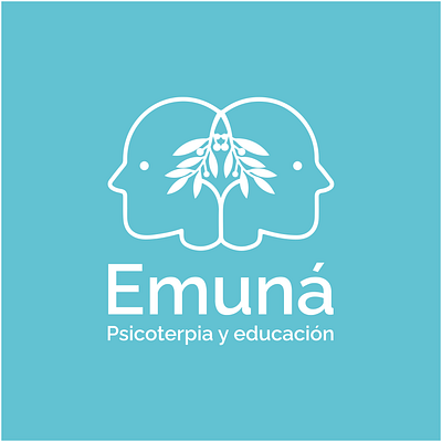 Logotipo para psicoterapeuta "Emuná" branding design logo logotipo marca
