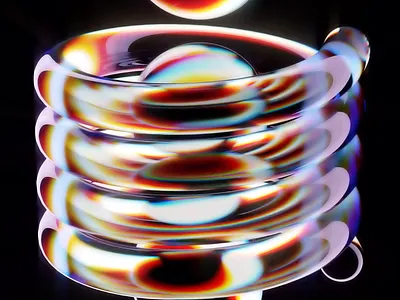 Glass Spiral 3d 3danimation animation blender3d loop motion graphics