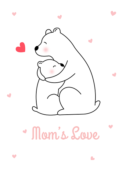 Mom's Love animal love moms love nature pure love