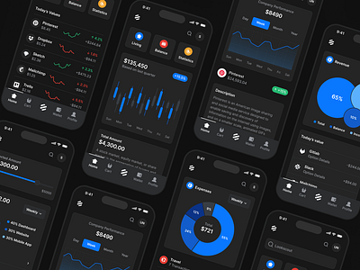 Mobile Banking - Lookscout Design System android clean dark design design system ios lookscout mobile responsive ui user interface ux