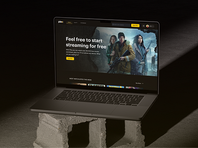 Plex tv - Movie streaming website redesign design entertainment homepage landing page live live streaming movie streaming music music streaming online streaming podcast podcasts saas streaming streaming app ui ux video video streaming web deasign website