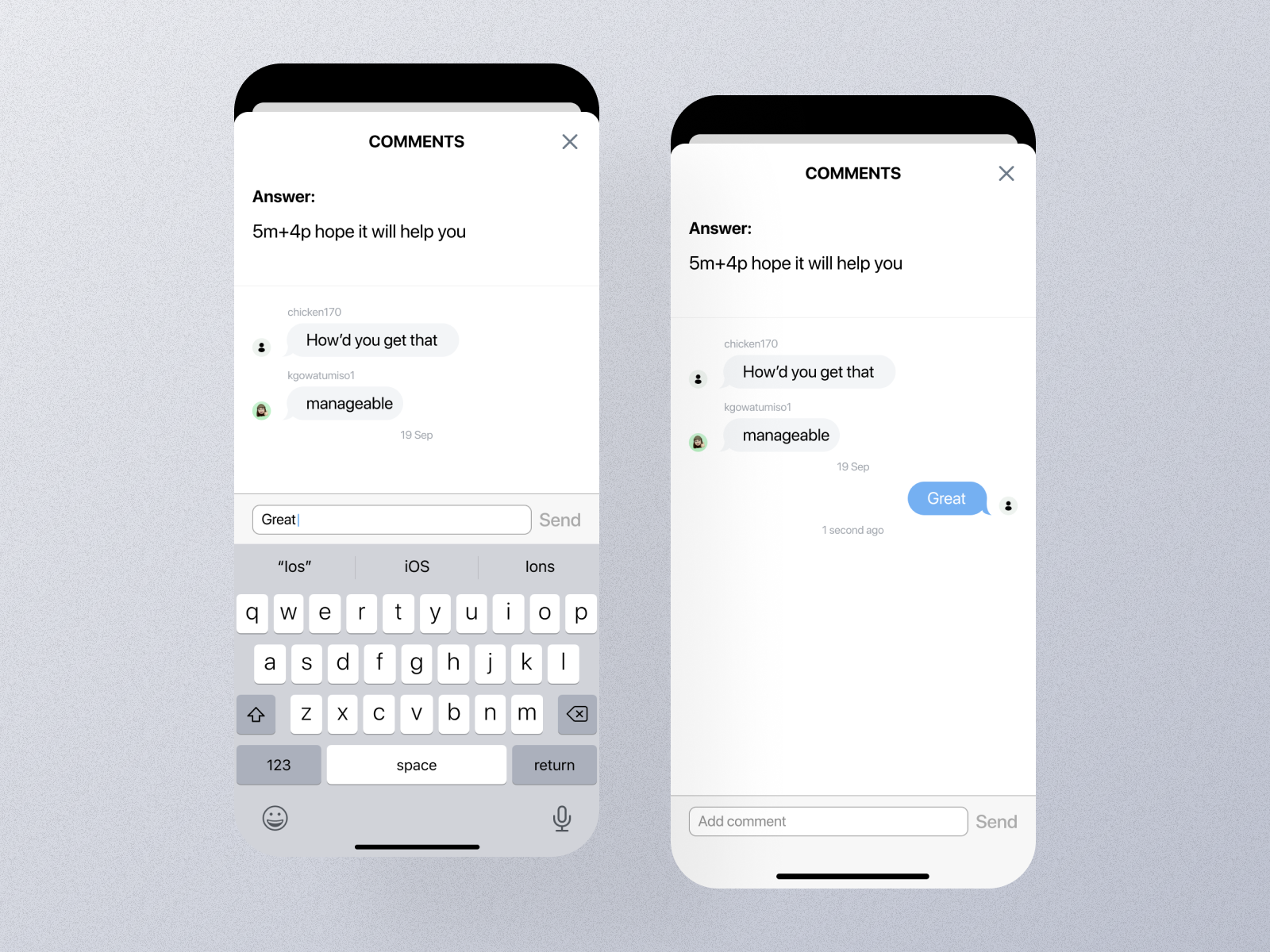 Comment Mobile App Ui by UI Ants on Dribbble