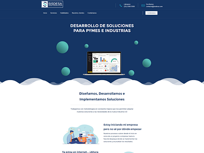 Página web para Sisdesa diseño web graphic design ui uxui web design