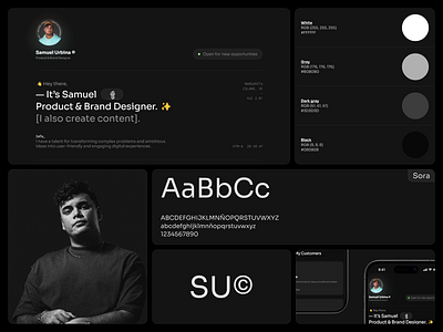 SU© - Personal Branding - Visual Identity bento black branding dark inspiration logo personal brand typo