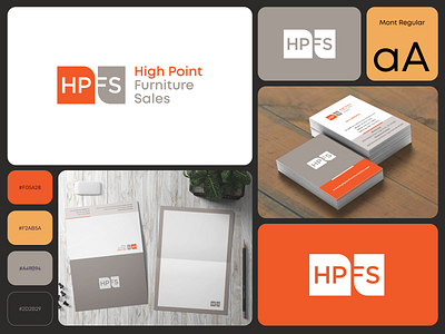 HPFS brand identity branding furniture logo logo design monogram