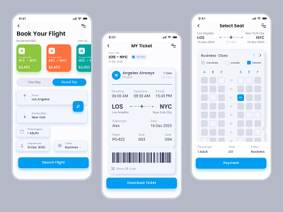 Flight Booking App UI - Twintra | UIUX airlines app design app ui flight booking app ios app ticket booking app twintra ui uiux ux web design