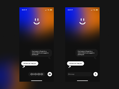 AI assistant design exploration app design product design ui ui design uiux visual design