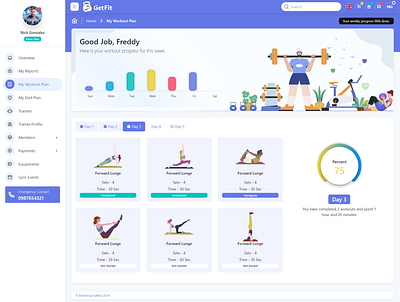 GetFit - Fitness Admin Dashboard admin admin dashboard admin panel admin template admin theme bootstrap gallery dashboard fitness fitness admin fitness admin template fitness dashboard gym gym admin gym admin template gym dashboard workout workout admin workout admin template workout dashboard yoga dashboard