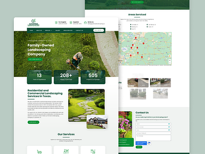 Gardening Website Design business gardening ui ux web design website wordpress