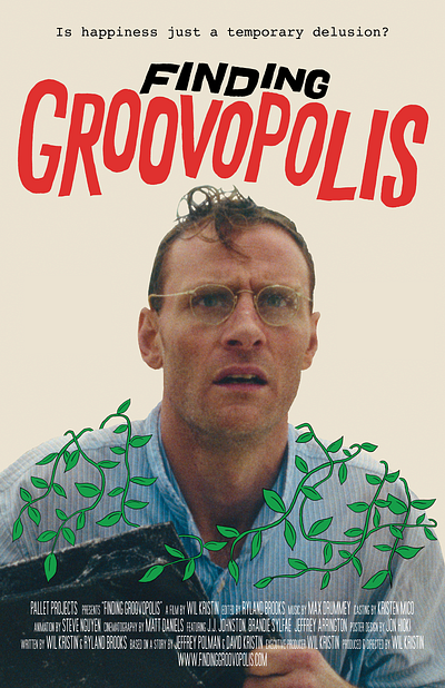 Finding Groovopolis Film Poster film graphic design handdrawn illustration movie movieposter poster typography