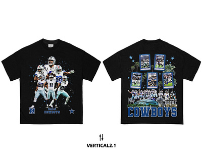 DALLAS COWBOY apparel design bootleg bootleg design clothing design graphic design streetwear design tshirt design