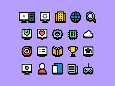 Computer icons computer design icon icons illustration minimal minimalism minimalist tech technology vector