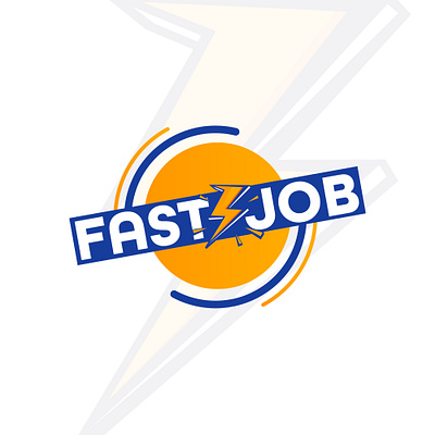 Fast-Job Logo brand design logo logo design