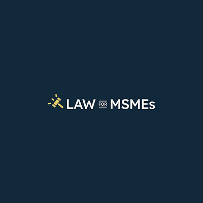 law for msmes logo app branding design firm graphic design illustration knowledge law light logo sme typography ui ux vector