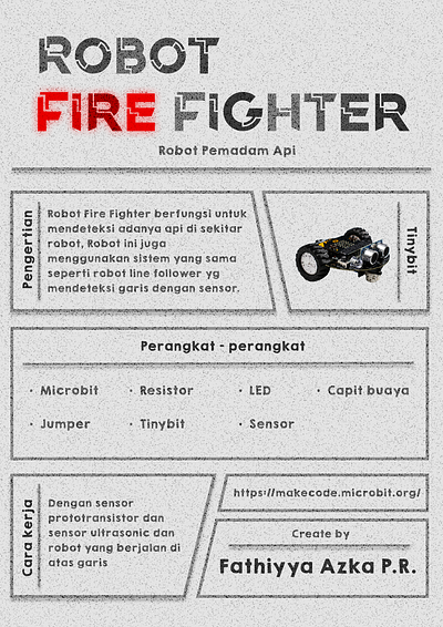 Fire Fighter - Embedded System Poster graphic design