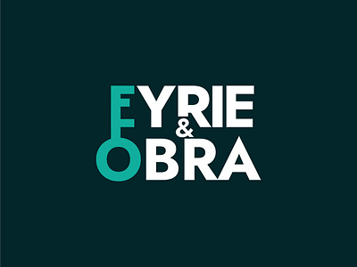 Eyrie and obra brand logo and branding design eyrie graphic design illustration key lock logo real estate sale sell typography vector