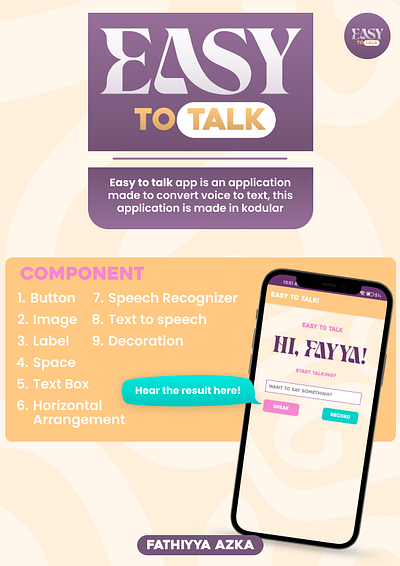 Easy To Talk - Android Poster graphic design