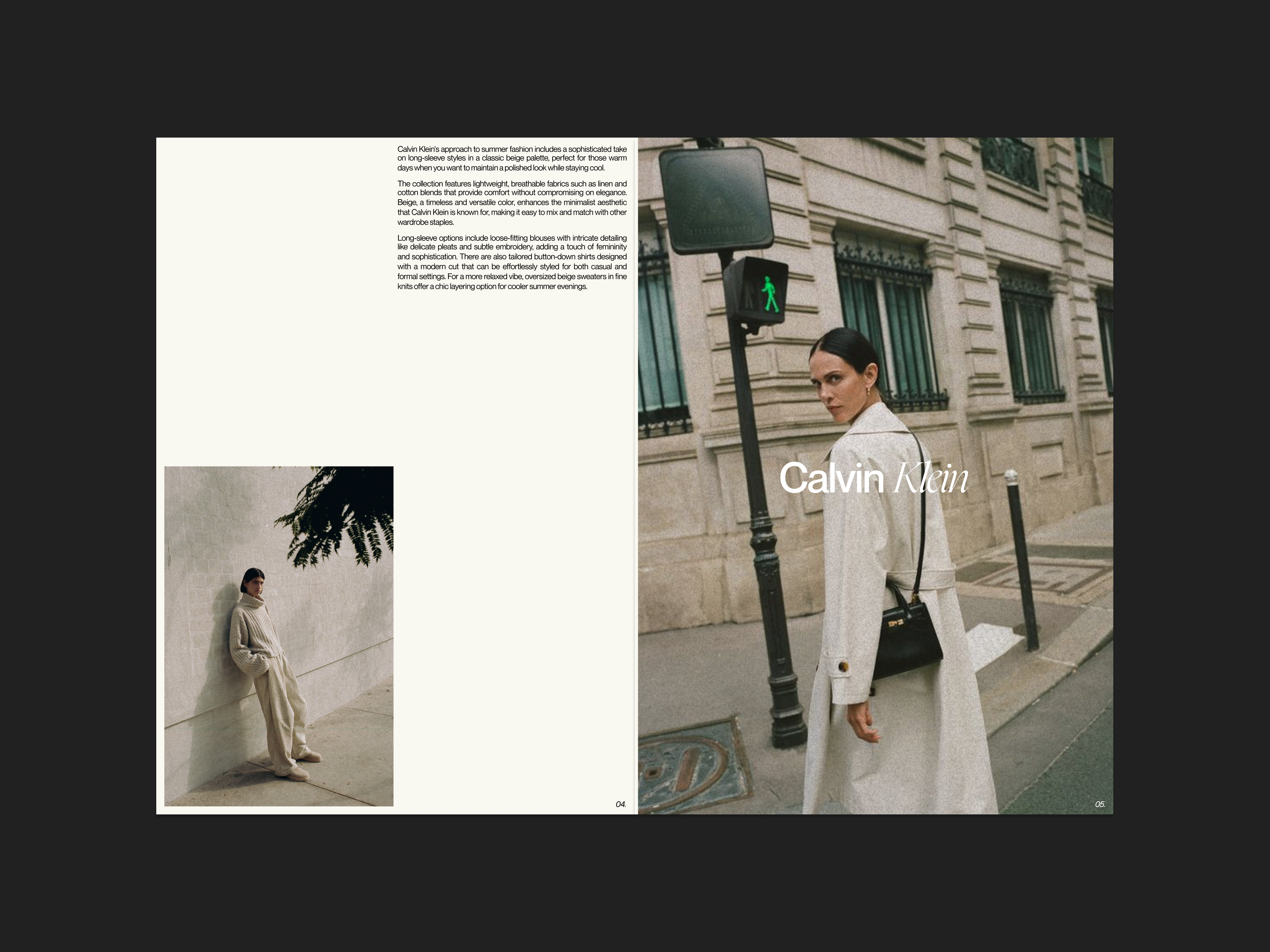 CK® book calvin calvin klein design dribble editorial exploration fashion figma look book minimal