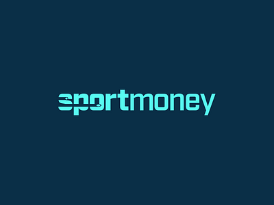 SportMoney // Wordmark Exploration baseball basketball betting branding compact design gamble graphic design illustrator logo logo design logotype newsletter simple sport wordmark