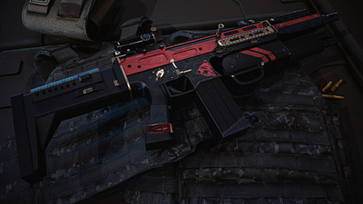 Scar 17 3D Model 3d animation design gameart gun model realistic