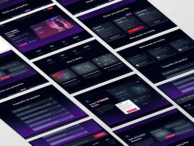 AI Website Builder Company landing page 3d ai graphic design motion graphics ui ui design ux design website bulider website design