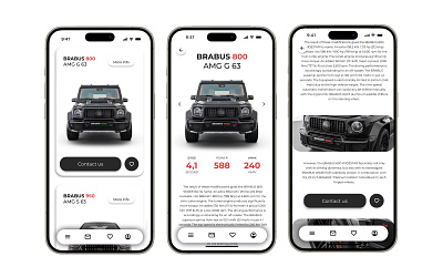 Car Showroom App graphic design ui