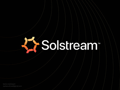 Solstream™ logo design | Solar Technology | Green Energy Logo brand identity branding circle logo clean energy eco friendly gradient green technology innovation letter o logo smart integration solar innovation solar logo solar powar solar solutions solar tech streamlined systems sun logo sustainable tech technology