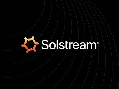 Solstream™ logo design | Solar Technology | Green Energy Logo brand identity branding circle logo clean energy eco friendly gradient green technology innovation letter o logo smart integration solar innovation solar logo solar powar solar solutions solar tech streamlined systems sun logo sustainable tech technology