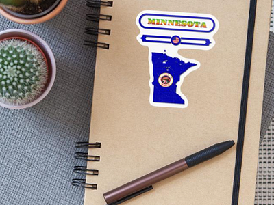 MINNESOTA MAP, MINNESOTA, USA. SAMER BRASIL. Sticker @samerbrasil design illustration logo map minnesota minnesota map samer brasil states sticker usa