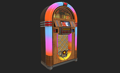 Jukebox 3D Model 3d animation design gameart model stylized