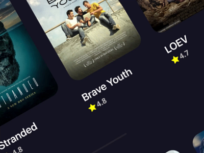 Cinaflix | Movie Dashboard animation apps dark theme dashboard header home homepage landing page movies netflix profile scroll sidebar tv app ui user experience user interface ux web web tv