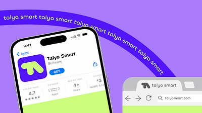 Talya Smart app branding graphic design logo ui